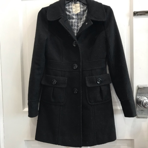 Tulle Jackets & Blazers - Tulle Black Walking Coat with lots of detail